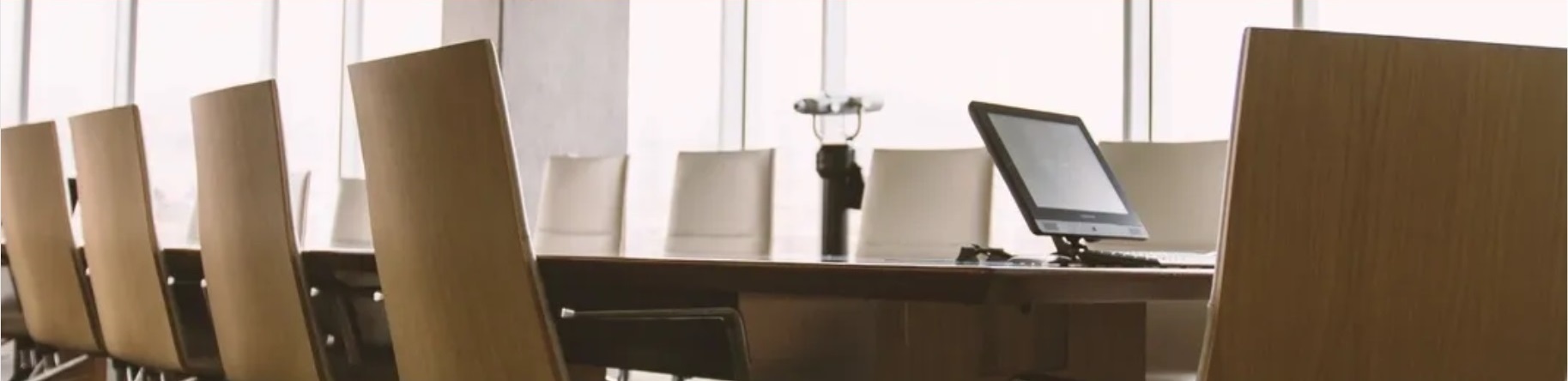 Boardroom table and chairs
